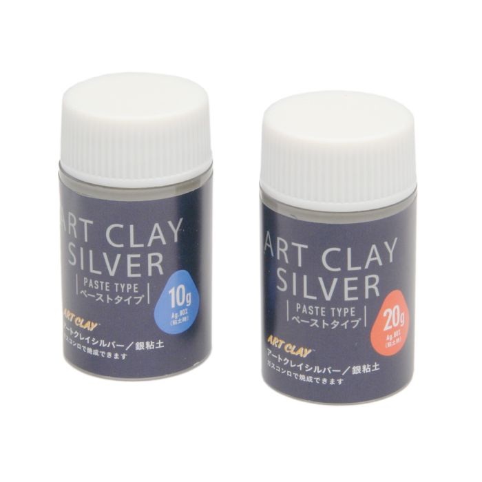 Art Clay Silver Jewelry Making 10g A-0092 St Slow Tarnish Paste Type Precious Metal Clay PMC, for Adding Patterns & Textures