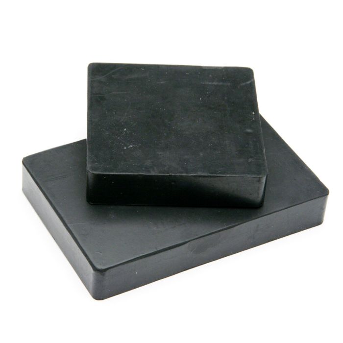 Jewelers 2-in-1 Steel and Rubber Bench Block 4 x 4-Inches
