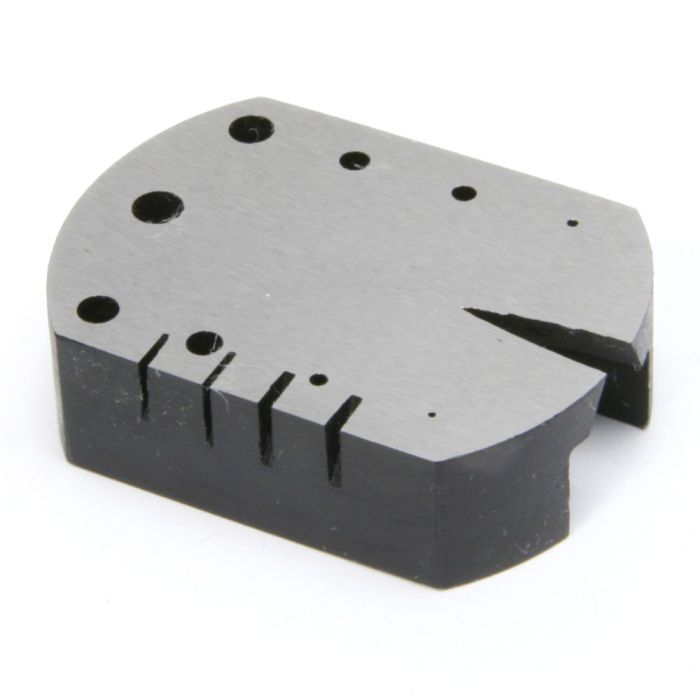 STEEL STAKING RIVETING BLOCK WITH 9 HOLES 