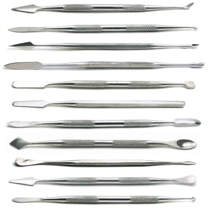 Unibos 12pc Wax Carving Tool Set Stainless Steel Carvers Modelling Sculpting Soap Clay 