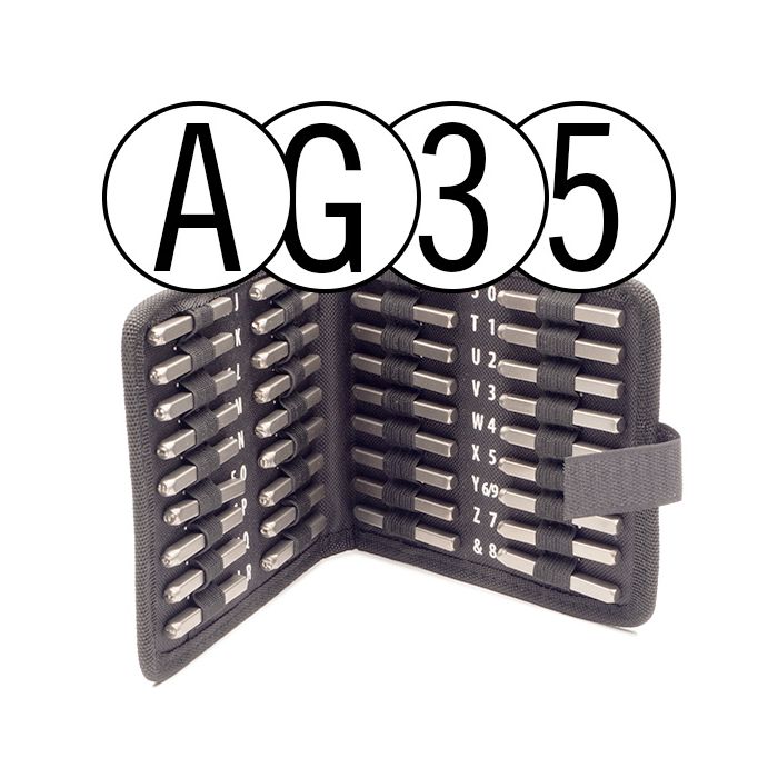 Shop for and Buy USA Made 1/4 Inch Number and Letter Stamp Set at  . Large selection and bulk discounts available.