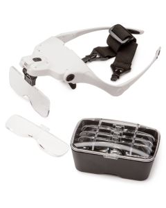 5 Lens Illuminated Eyeglass-Style Magnifier
