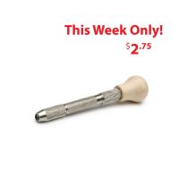 Swivel Head Pin Vise with Wood Handle